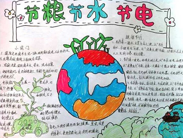 保护环境儿童手抄报