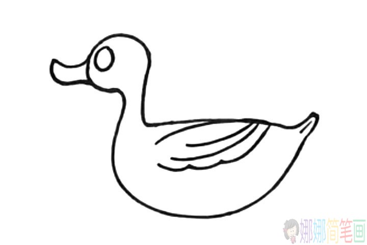 小鸭子的简笔画法