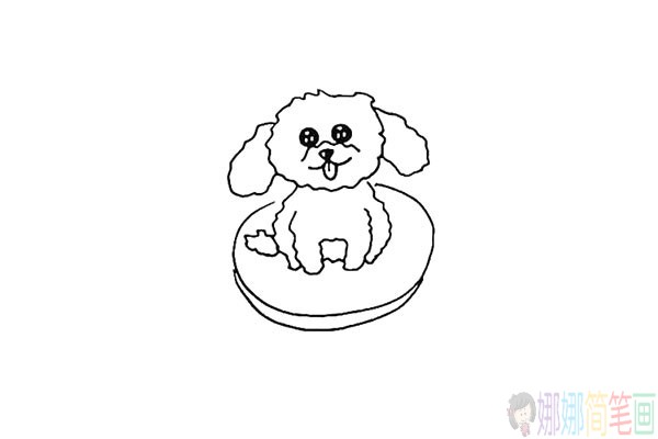 可爱的小狗怎么画,泰迪犬儿童简笔画