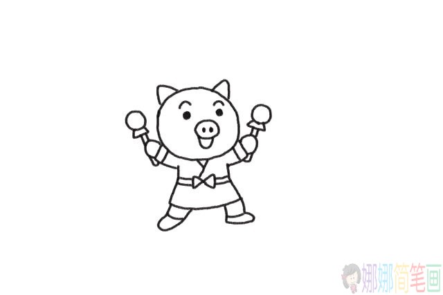 可爱的小猪怎么画,小猪简笔画教程