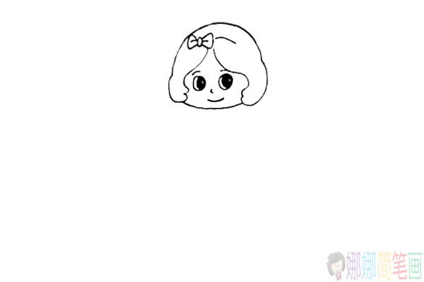 可爱的小公主简笔画法和步骤
