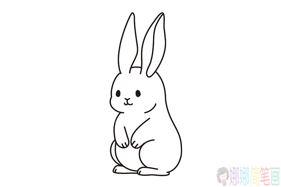 可爱的小兔子简笔画,兔子怎么画