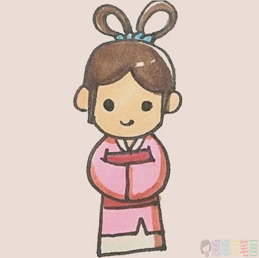 牛郎织女怎么画,织女简笔画教程