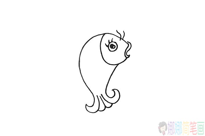鲤鱼怎么画,锦鲤简笔画教程