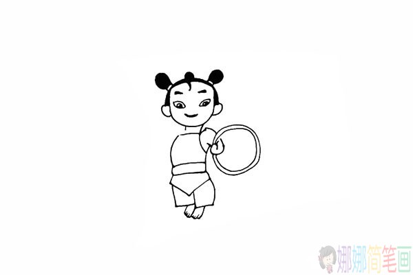 怎么画哪吒,哪吒简笔画步骤图片