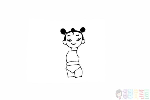怎么画哪吒,哪吒简笔画步骤图片
