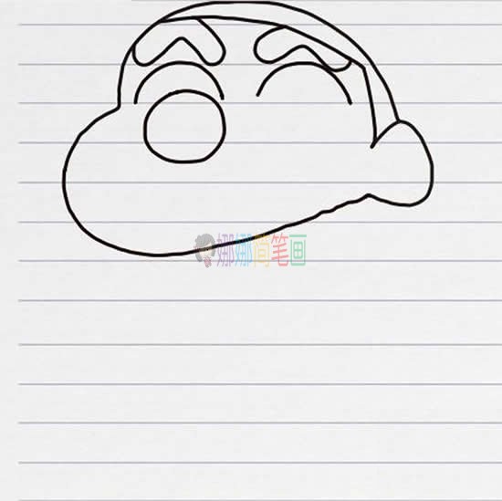 蜡笔小新简笔画,蜡笔小新怎么画教程