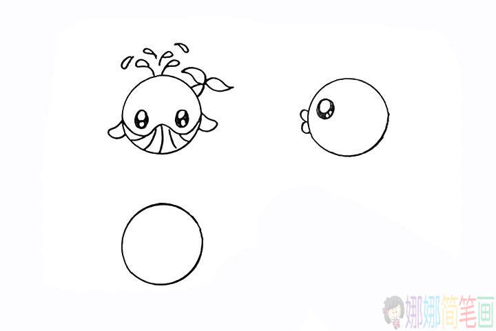 教孩子简笔画各种海洋动物