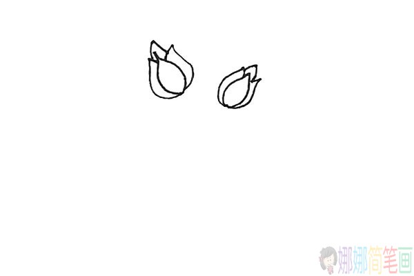 月季花怎么画,月季花简笔画法