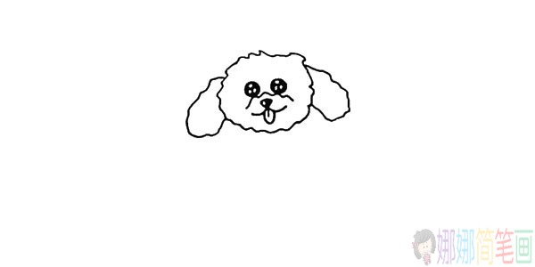 可爱的小狗怎么画,泰迪犬儿童简笔画