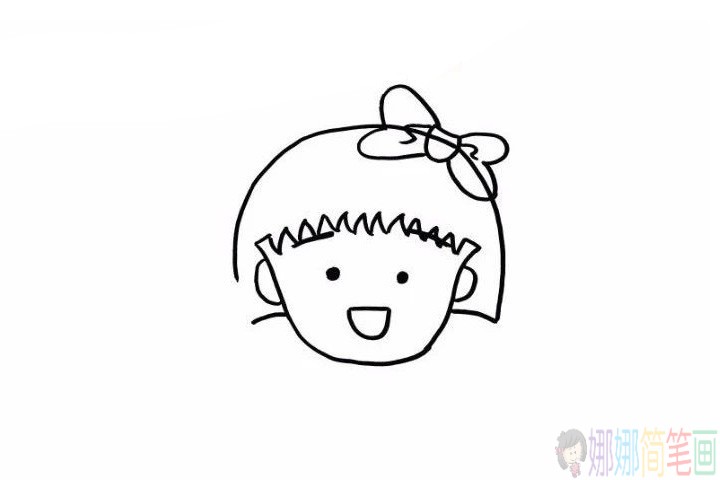 樱桃小丸子的画法,小丸子简笔画图片大全