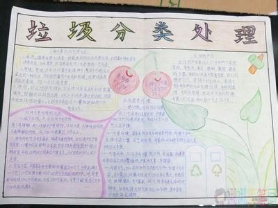 垃圾分类手抄报