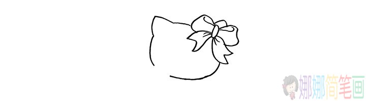 hello kitty怎么画,凯蒂猫的简笔画教程