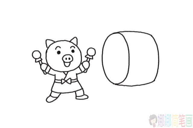 可爱的小猪怎么画,小猪简笔画教程