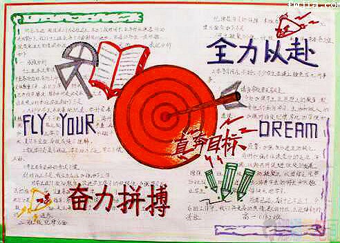 关于期末考试的手抄报