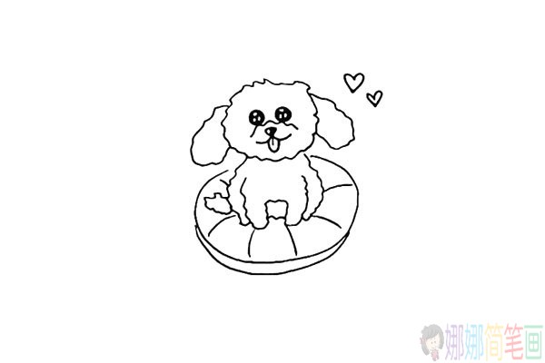 可爱的小狗怎么画,泰迪犬儿童简笔画