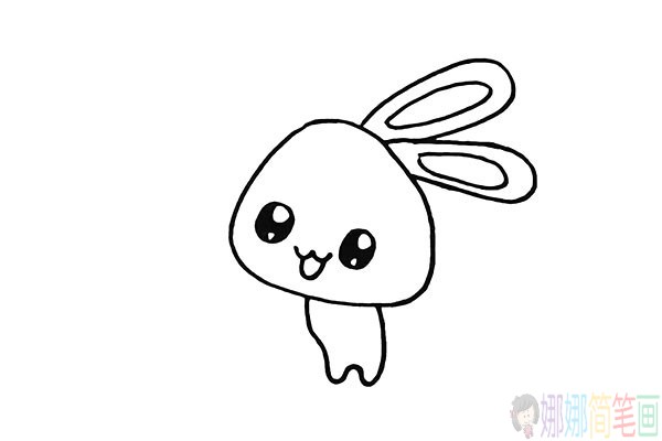 小白兔怎么画,小白兔简笔画教程