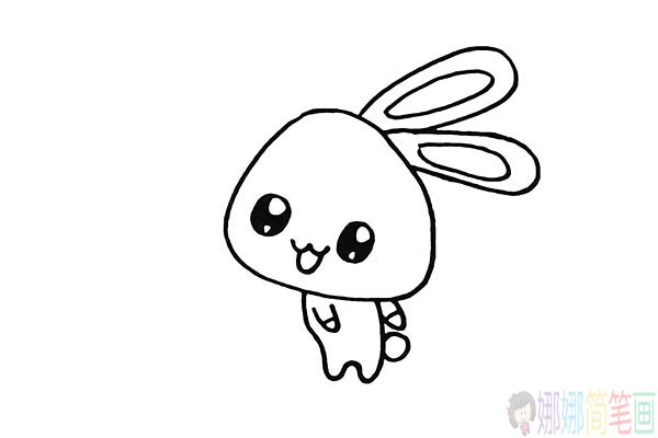 小白兔怎么画,小白兔简笔画教程
