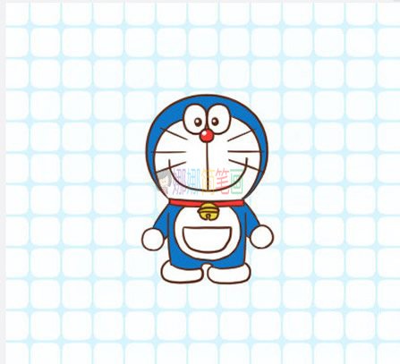 哆啦A梦机器猫简笔画,机器猫的画法步骤