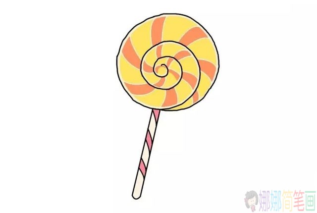 棒棒糖儿童简笔画