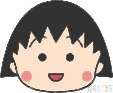 樱桃小丸子简笔画步骤
