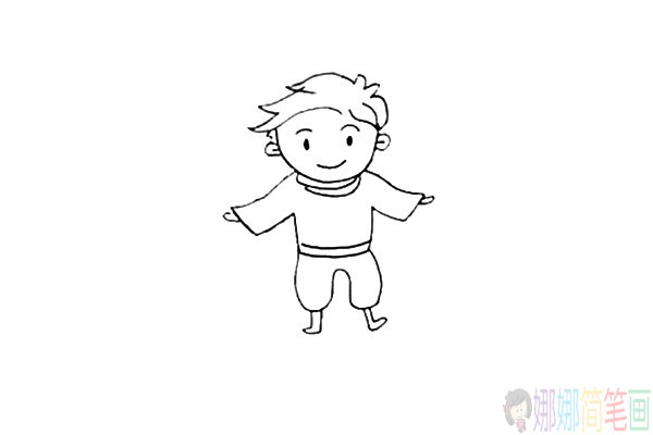 小王子的画法,小王子简笔画步骤