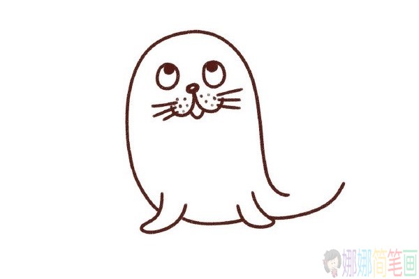 海狮儿童简笔画图片,海狮怎么画