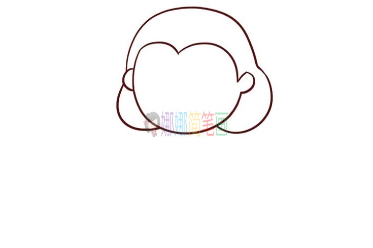 老奶奶简笔画,慈祥的老奶奶画法