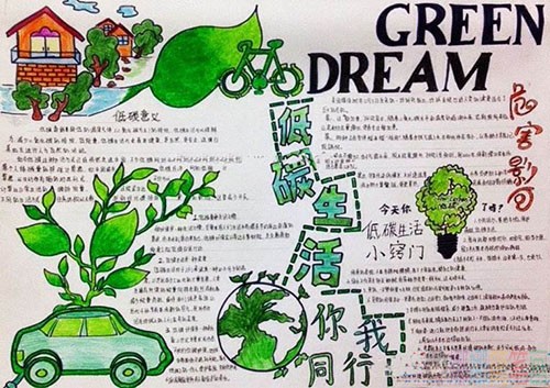 小学生低碳环保主题手抄报