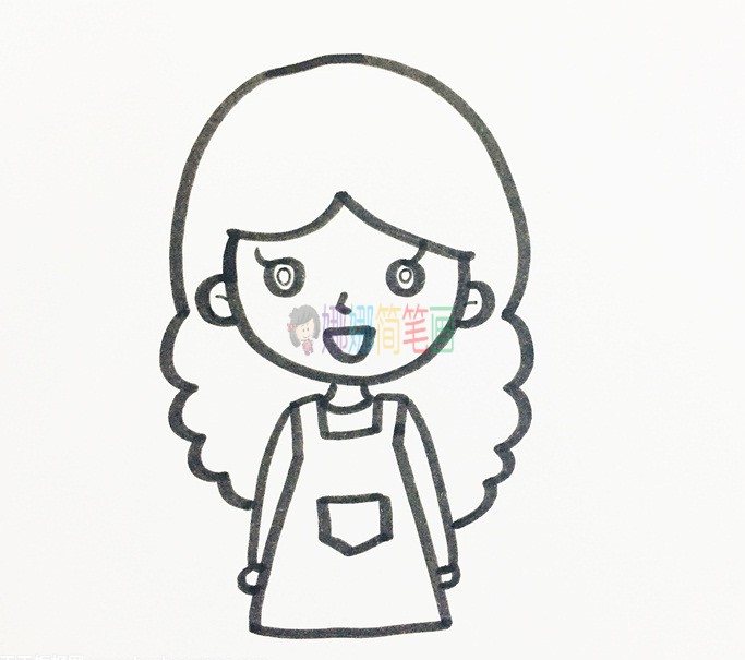 妈妈怎么画,妈妈儿童简笔画