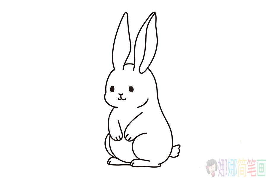 可爱的小兔子简笔画,兔子怎么画