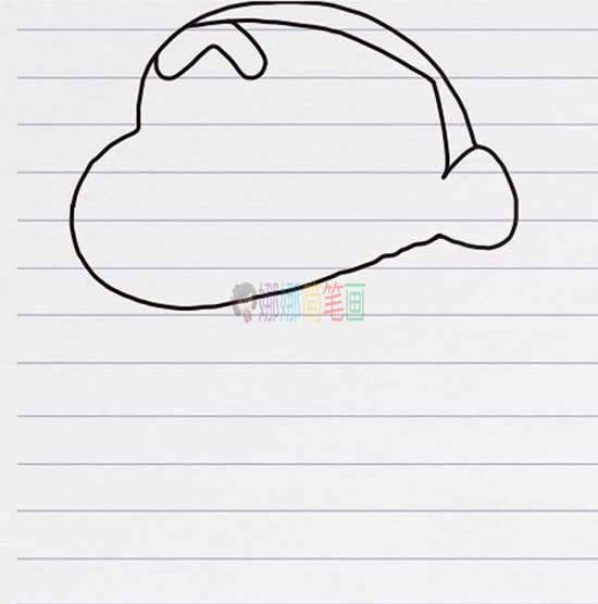 蜡笔小新简笔画,蜡笔小新怎么画教程