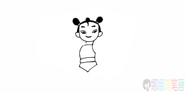 怎么画哪吒,哪吒简笔画步骤图片