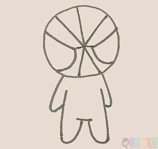 Q版蜘蛛侠怎么画