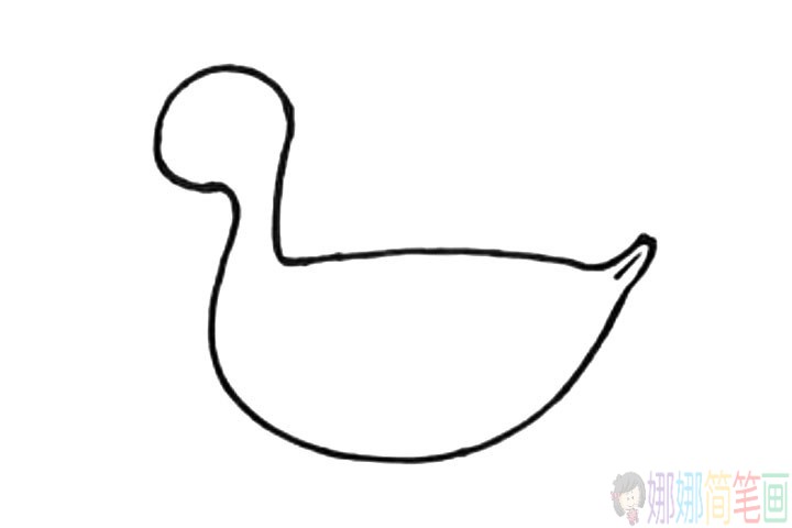 小鸭子的简笔画法