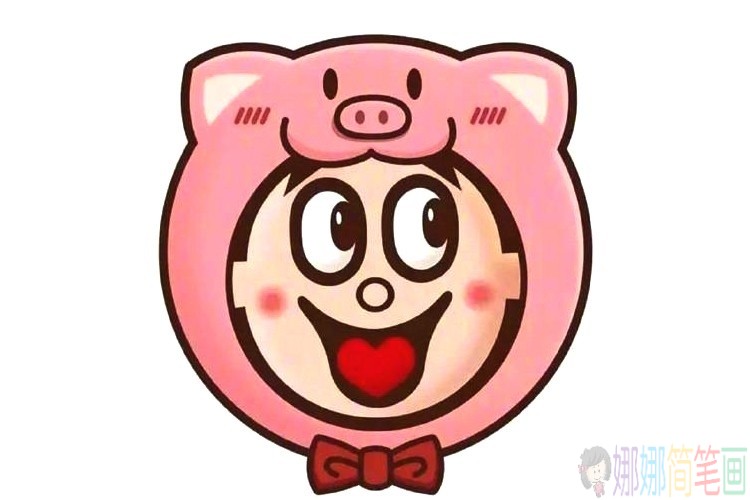 各种可爱的Q版旺仔简笔画图集