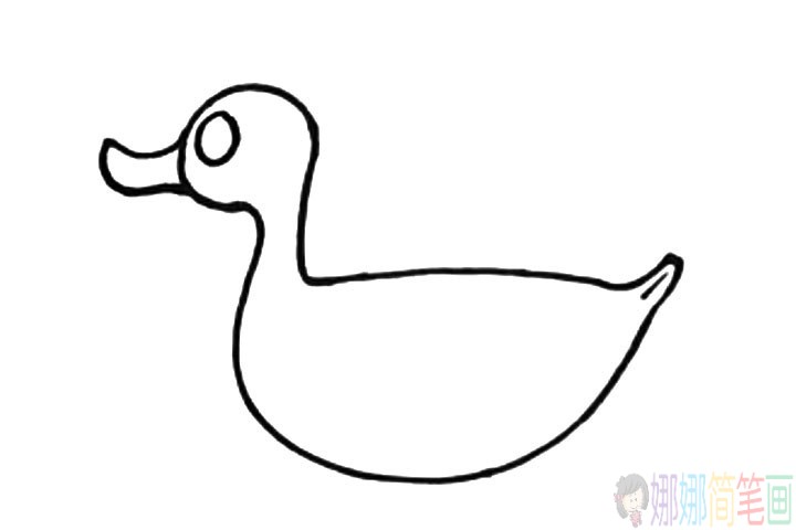 小鸭子的简笔画法