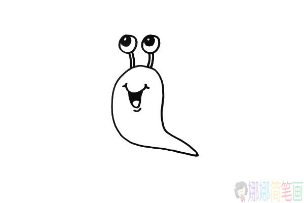 简单又可爱的蜗牛画法教学