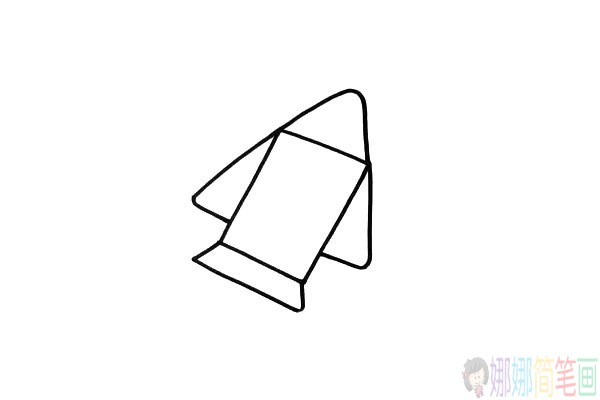 宇宙飞船怎么画,火箭飞船儿童简笔画