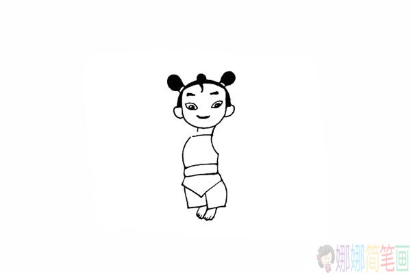 怎么画哪吒,哪吒简笔画步骤图片