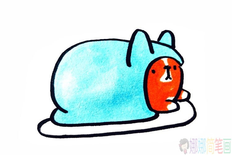 胖嘟嘟的小狗简笔画图片