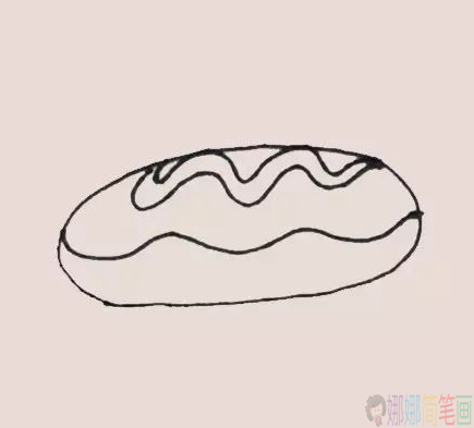 面包怎么画,面包简笔画法