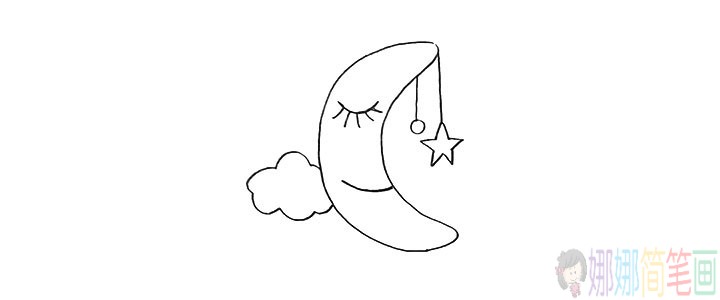 月牙怎么画,弯弯的月牙简笔画