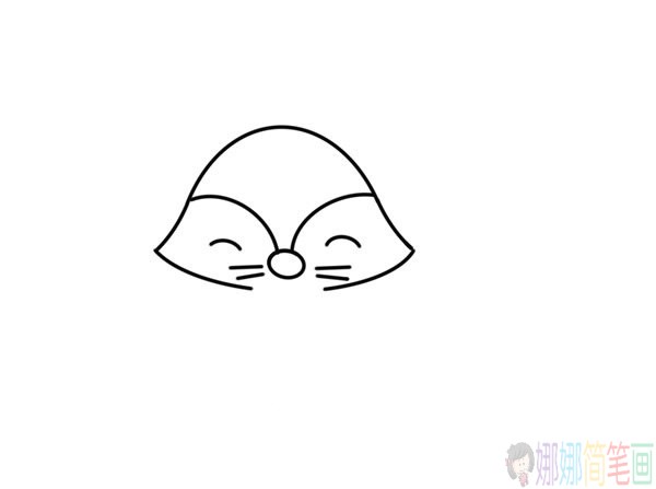 一起学画一只可爱的小狐狸简笔画