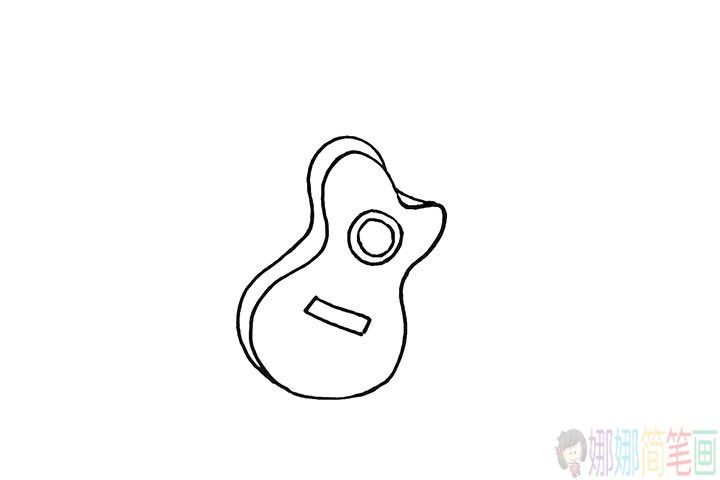 吉他怎么画,小朋友吉他画法