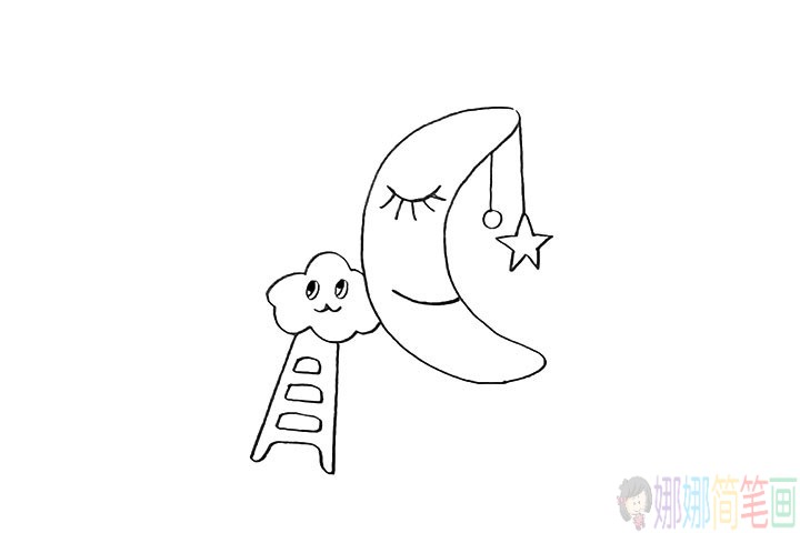 月牙怎么画,弯弯的月牙简笔画