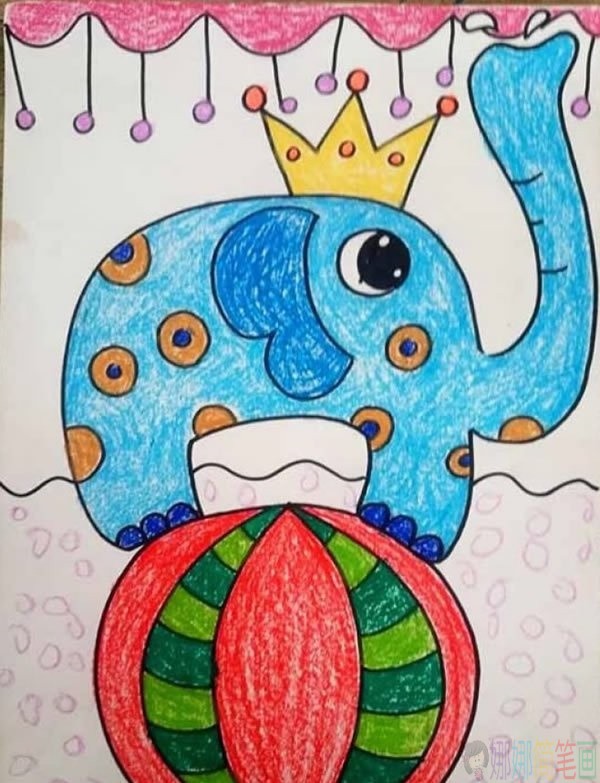 优秀儿童蜡笔画作品