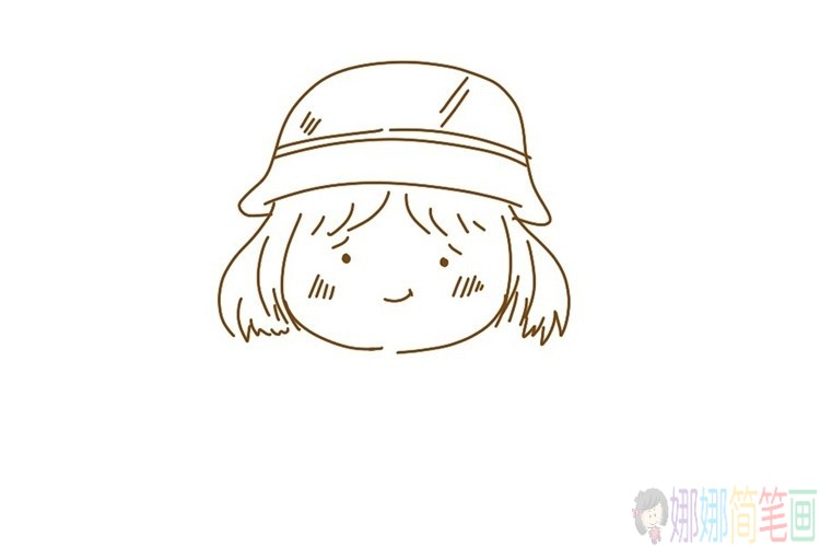 教小朋友画一个精致可爱的小姑娘