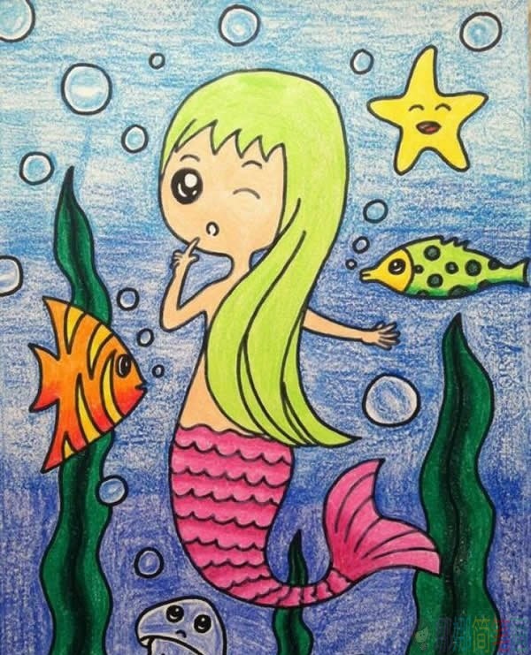 优秀儿童蜡笔画作品