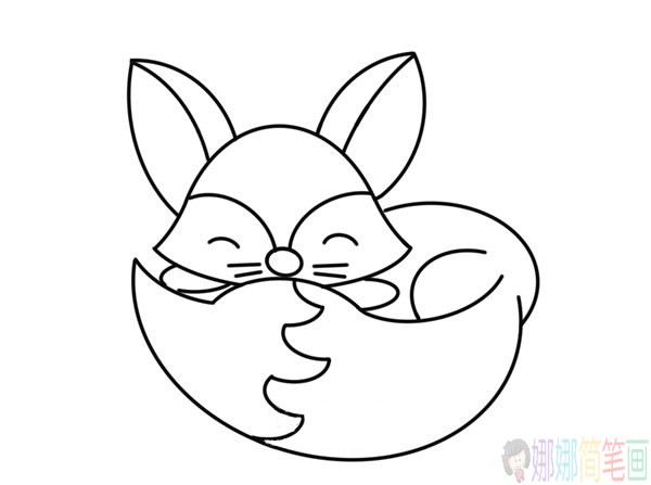 一起学画一只可爱的小狐狸简笔画